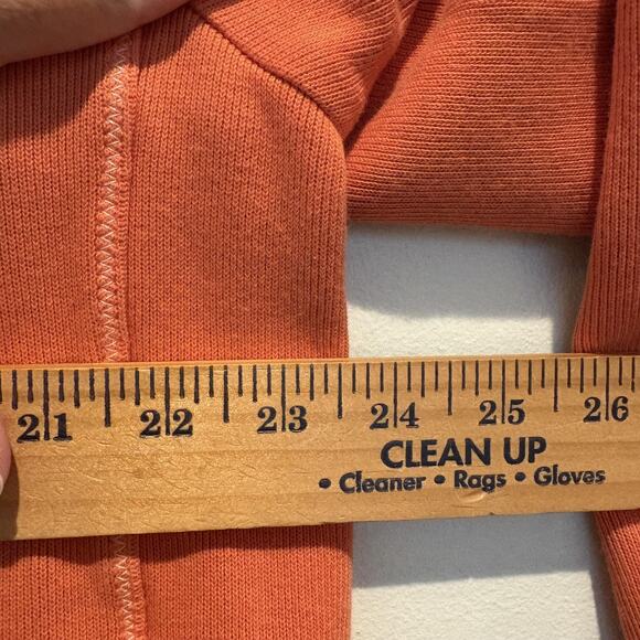 Tommy Bahama Sweater Mens Large Orange Cotton Quarter Zip Marlin Logo Pullover - Picture 9 of 13